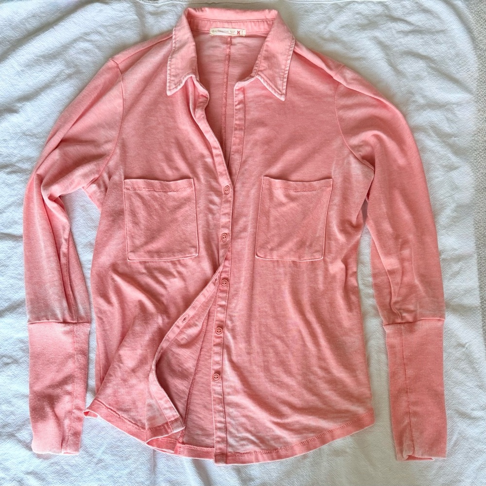 Alternative Women's Long Sleeve Pink Tee